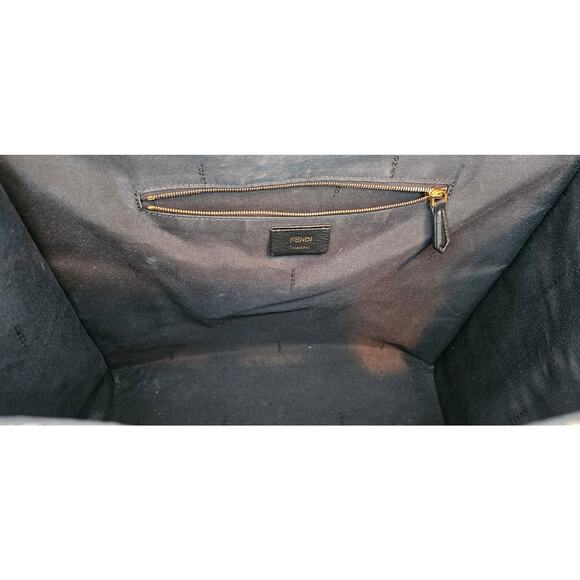 Fendi Shopper Tote Joshua Vides Zucca Coated Canvas Large - Picture 9 of 16